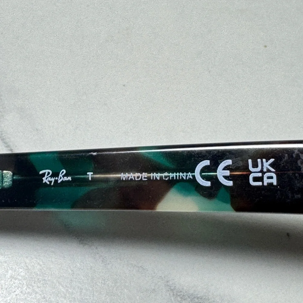 Ray-Ban RB 5380 5949 Green Tortoise Round Eyeglasses Frames 50-19-145